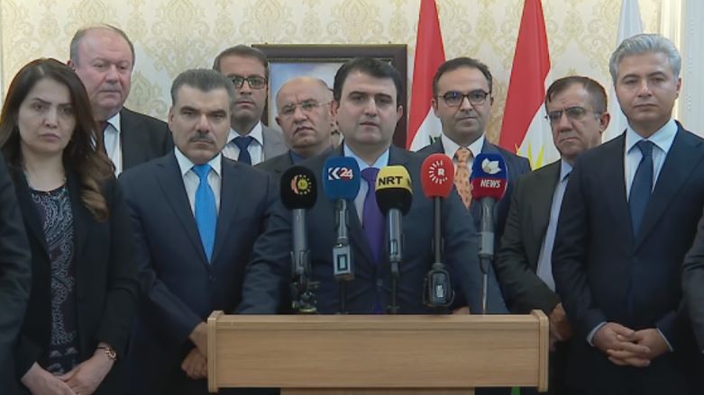 کنفرانس مطبوعاتی امید صباح، دبیر شورای وزیران دولت اقلیم کوردستان در بغداد